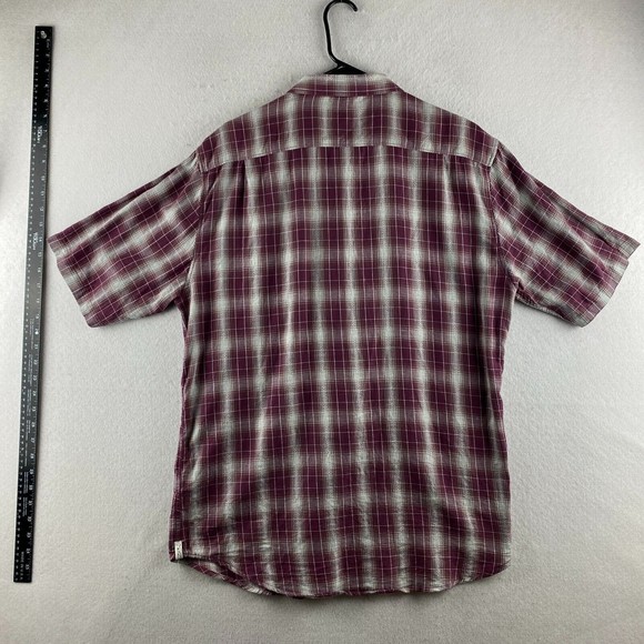 Ezekiel Button-Up Shirt Mens XL Multicolor Plaid Short Sleeve Button Collar - Picture 13 of 16